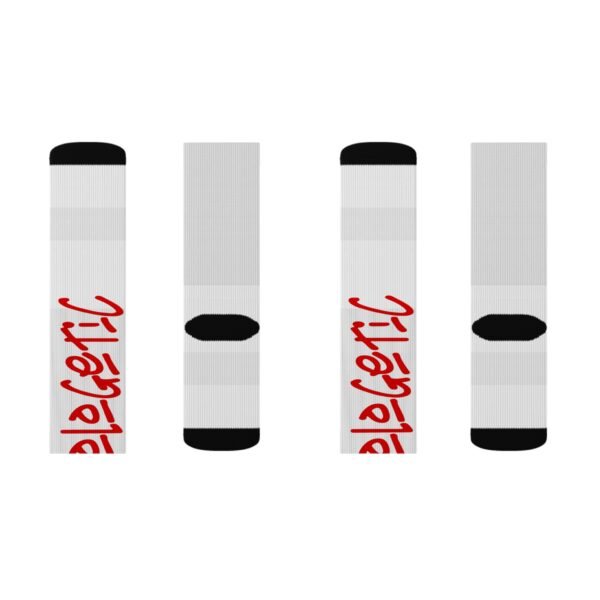 Unapologetic Red Sublimation Socks - Image 10