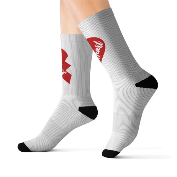 1Heart 2 Beat Sublimation Socks