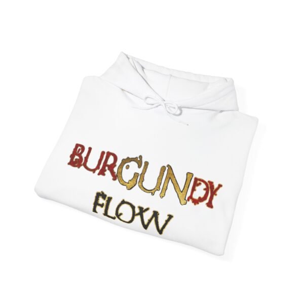 Burgundy Flow Unisex Heavy Blend™ Hooded Sweatshirt - Image 4