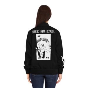 See no Evil Women's Bomber Jacket (AOP) - Image 4