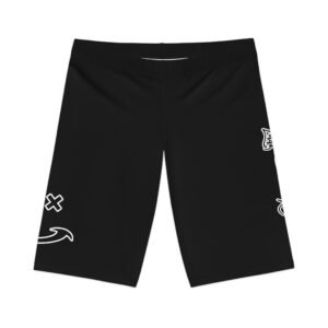 Smile Women's Graphic Bike Shorts - Comfortable & Stylish Activewear with Fun Designs