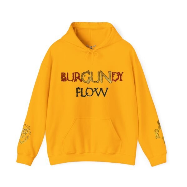 Burgundy Flow Unisex Heavy Blend™ Hooded Sweatshirt - Image 13