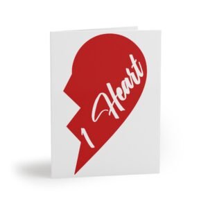 2 Hears 1 Beat Greeting cards (8 pcs)