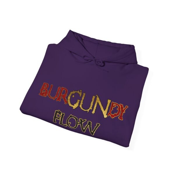Burgundy Flow Unisex Heavy Blend™ Hooded Sweatshirt - Image 28