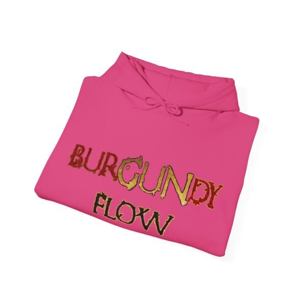Burgundy Flow Unisex Heavy Blend™ Hooded Sweatshirt - Image 32