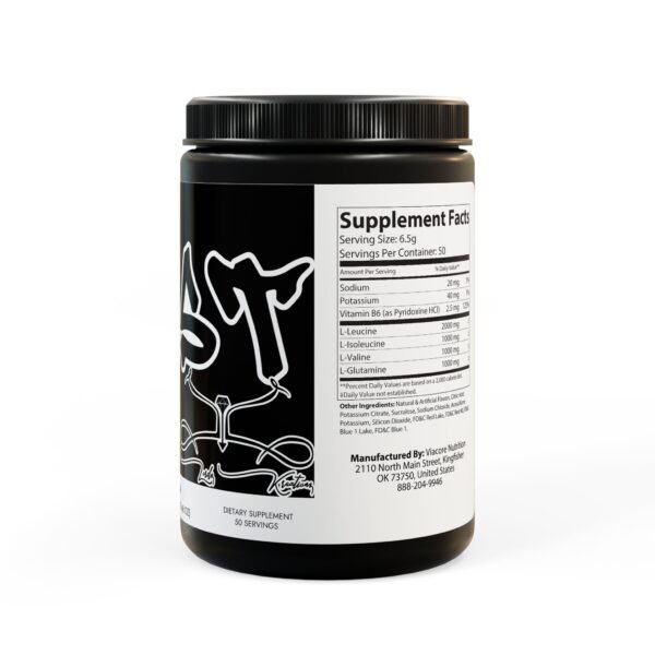 Lust BCAA Supplement, Grape (325g, 11.46oz, 50 servings) - Image 3