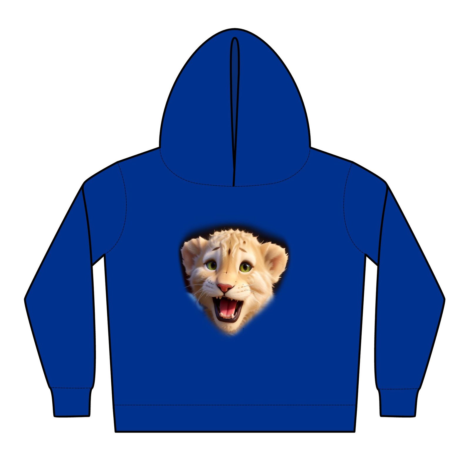 Lion Cub Graphic Toddler Fleece Hoodie - Perfect for Playtime and Cozy Days - Image 3