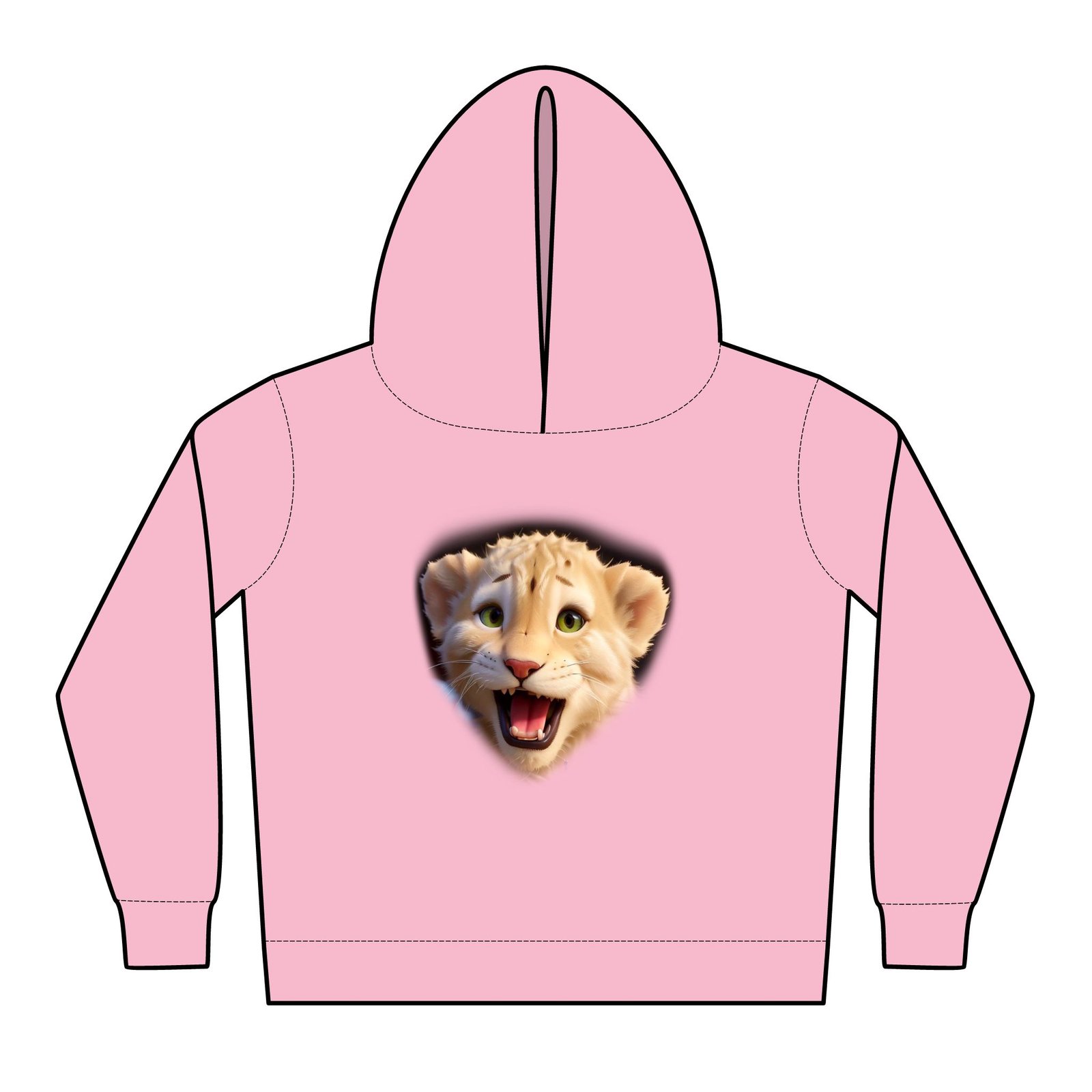 Lion Cub Graphic Toddler Fleece Hoodie - Perfect for Playtime and Cozy Days - Image 7