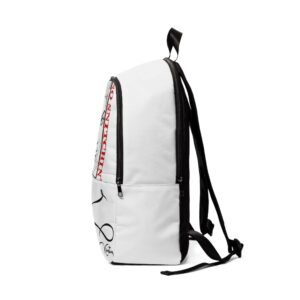 Trendy Unisex Fabric Backpack with Artistic Design - Perfect for Everyday Use - Image 3