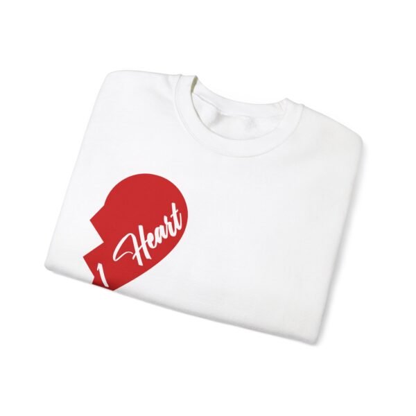 1 Heart Unisex Heavy Blend™ Crewneck Sweatshirt - Image 3