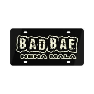 Bad Bae License Plate