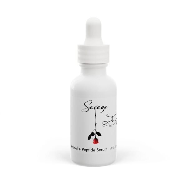 Savage Rose Retinol and Peptide Face Serum, 1oz