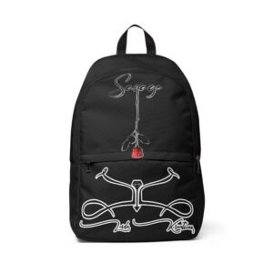 Savage Rose Trendy Unisex Fabric Backpack with Artistic Design - Perfect for Everyday Use