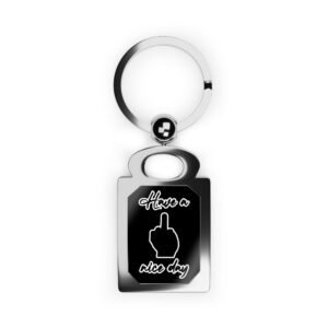 Have a Nice Day Rectangle Photo Keyring