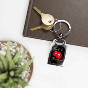 Bad & Bougie Rectangle Photo Keyring - Image 4