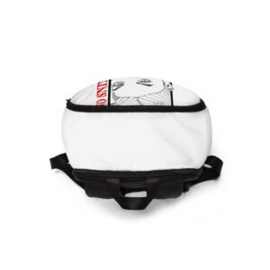 Trendy Unisex Fabric Backpack with Artistic Design - Perfect for Everyday Use - Image 4