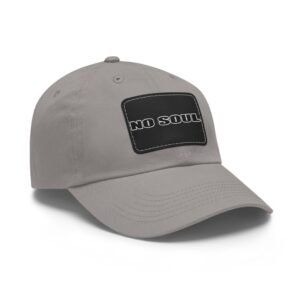 No Soul Dad Hat with Leather Patch (Rectangle) - Image 14