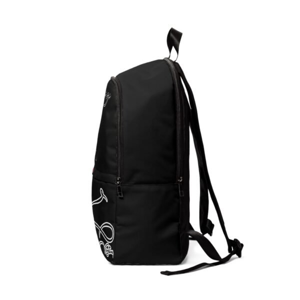 Savage Rose Trendy Unisex Fabric Backpack with Artistic Design - Perfect for Everyday Use - Image 3