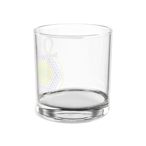 Flower of Life Elegant 10oz Rocks Glass - Image 4