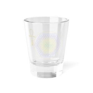 Flower of Life Hexagon Shot Glass