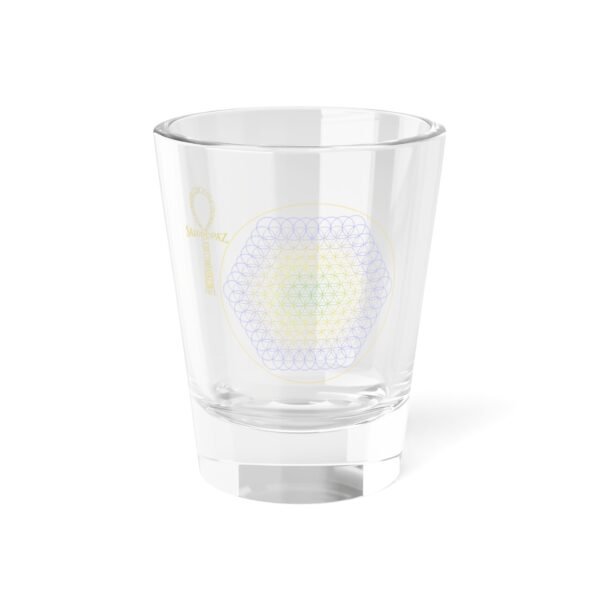 Flower of Life Hexagon Shot Glass