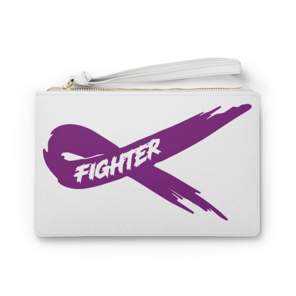 Fighter Purple Clutch Bag