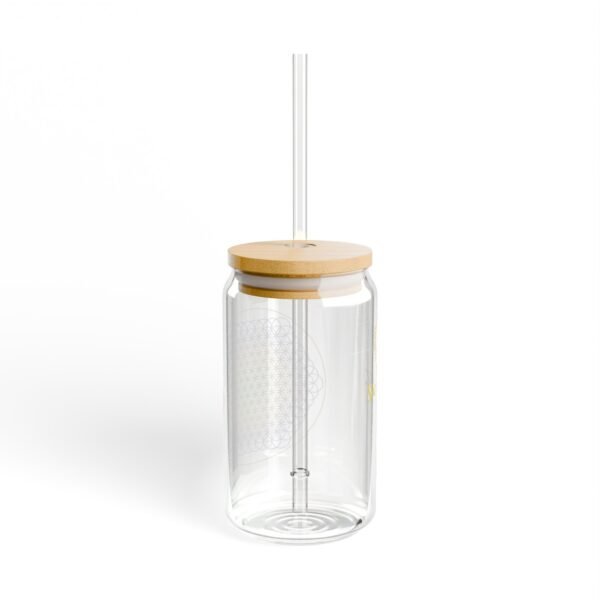 Flower of Life Sipper Glass | Eco-Friendly - Image 3