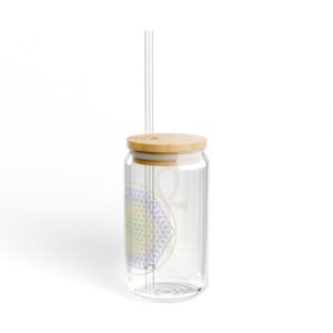 Flower of Life Sipper Glass | Eco-Friendly - Image 4