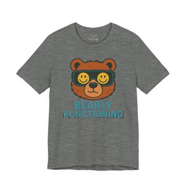 Bearly Fuctioning Cotton Crew Tee - Image 7