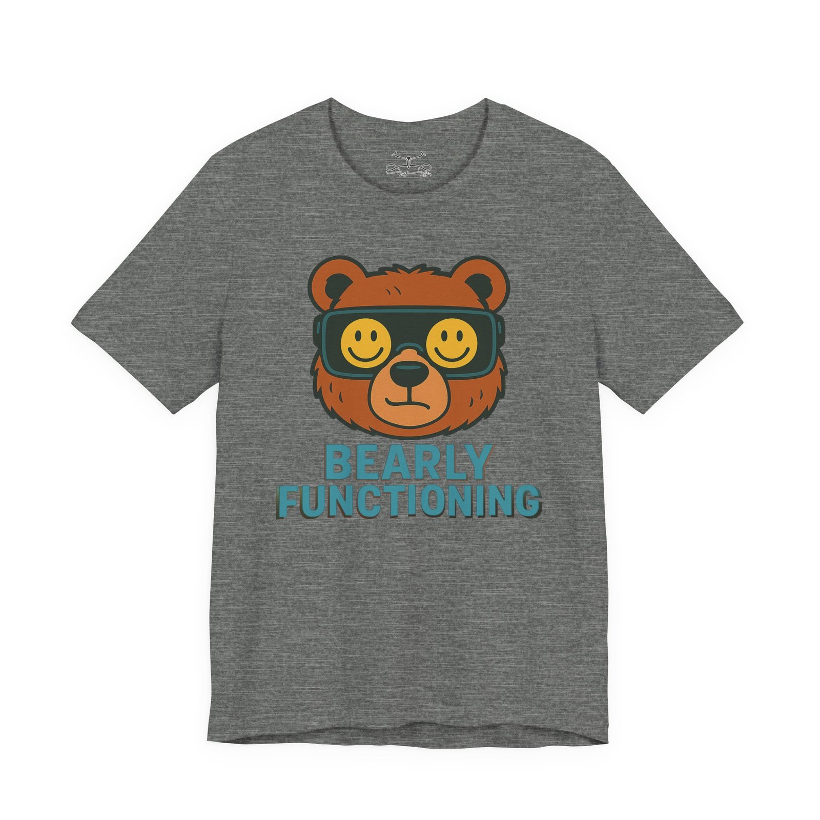 Bearly Fuctioning Cotton Crew Tee - Image 7