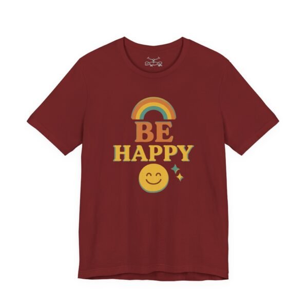 Be Happy Cotton Crew Tee - Image 7
