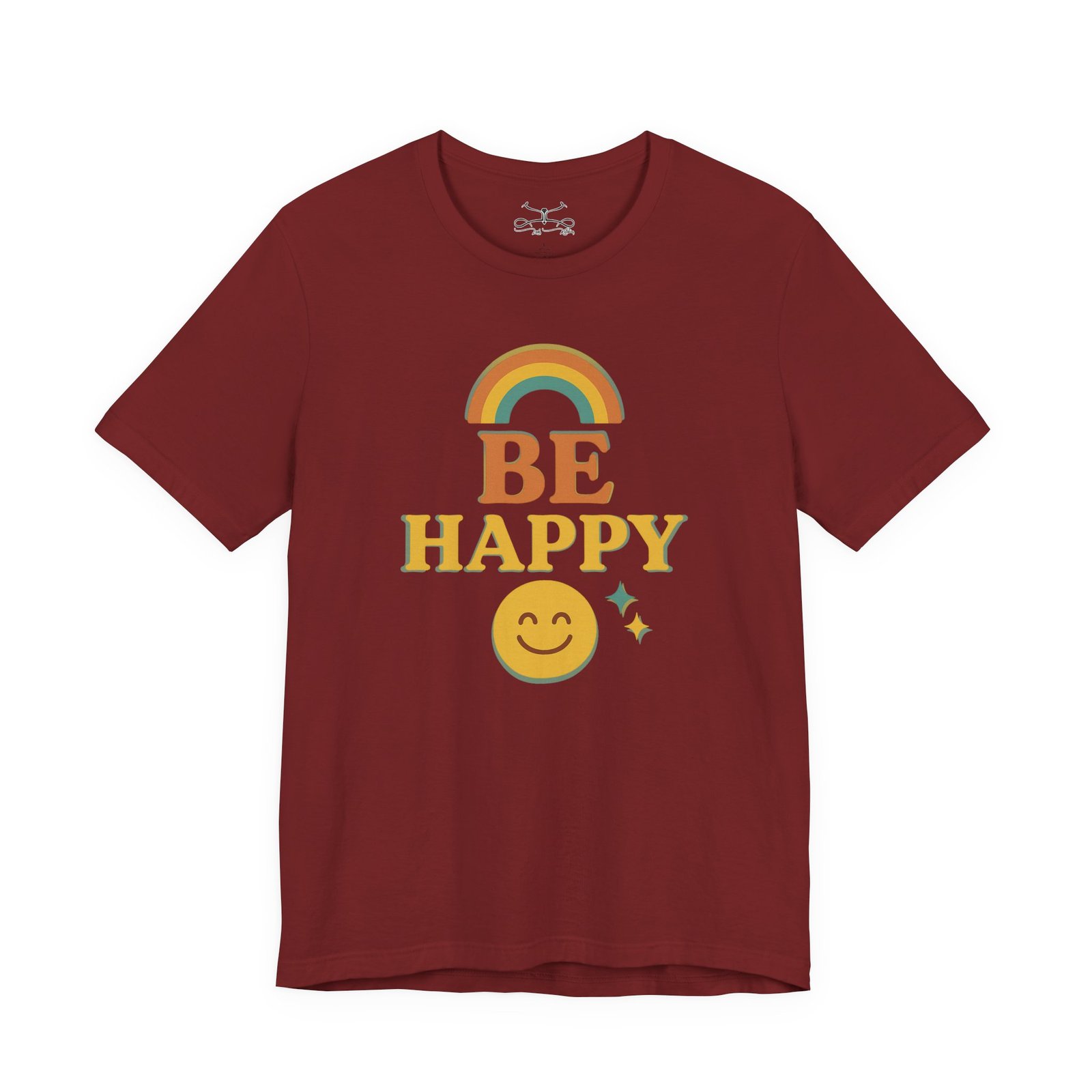 Be Happy Cotton Crew Tee - Image 7