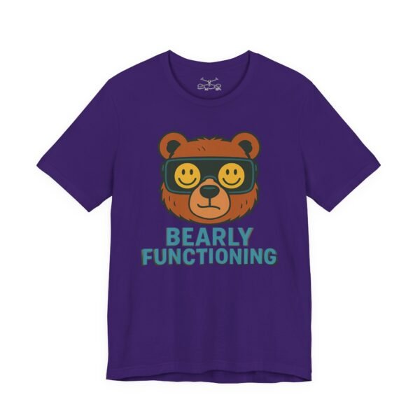 Bearly Fuctioning Cotton Crew Tee - Image 23