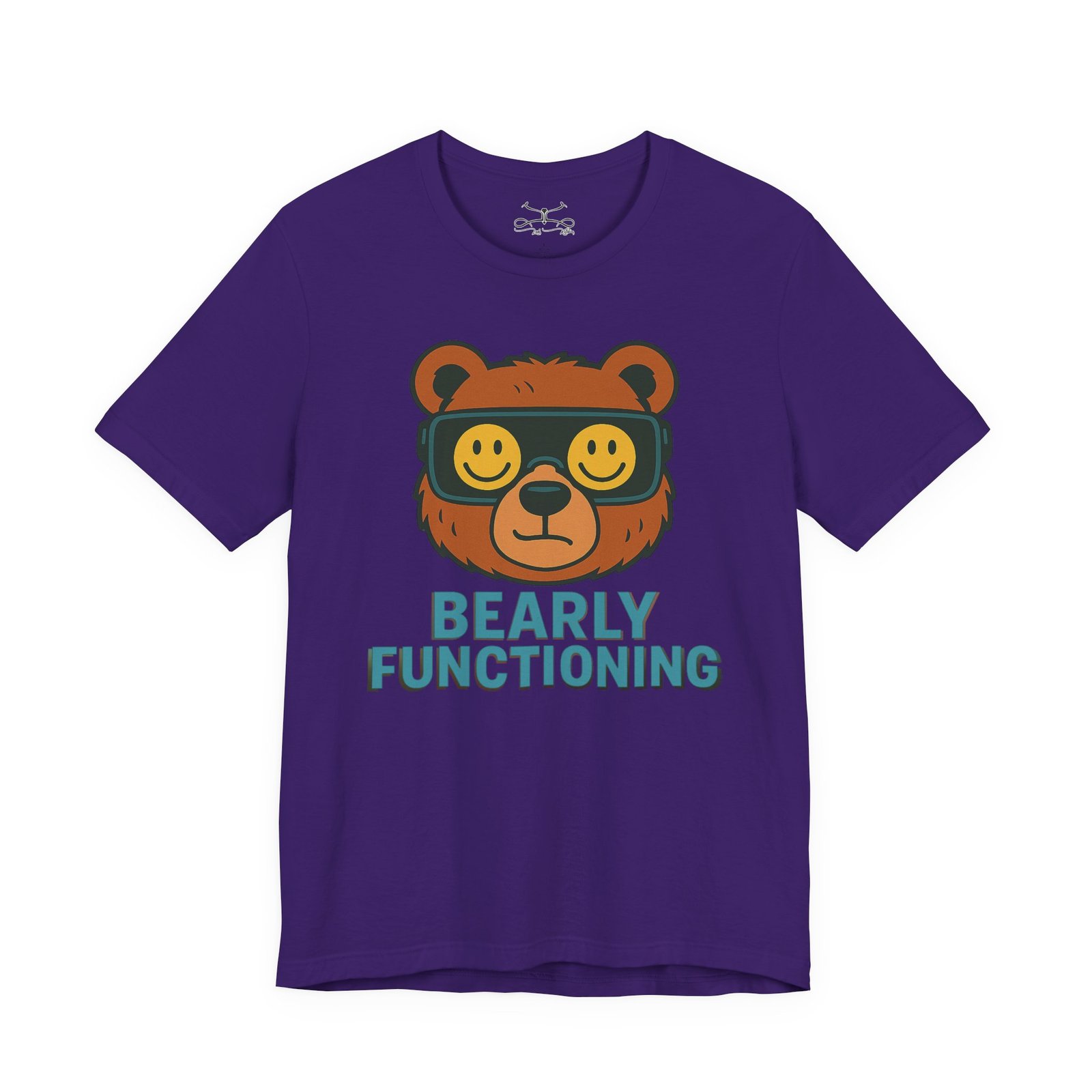 Bearly Fuctioning Cotton Crew Tee - Image 23