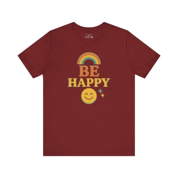 Be Happy Cotton Crew Tee - Image 5
