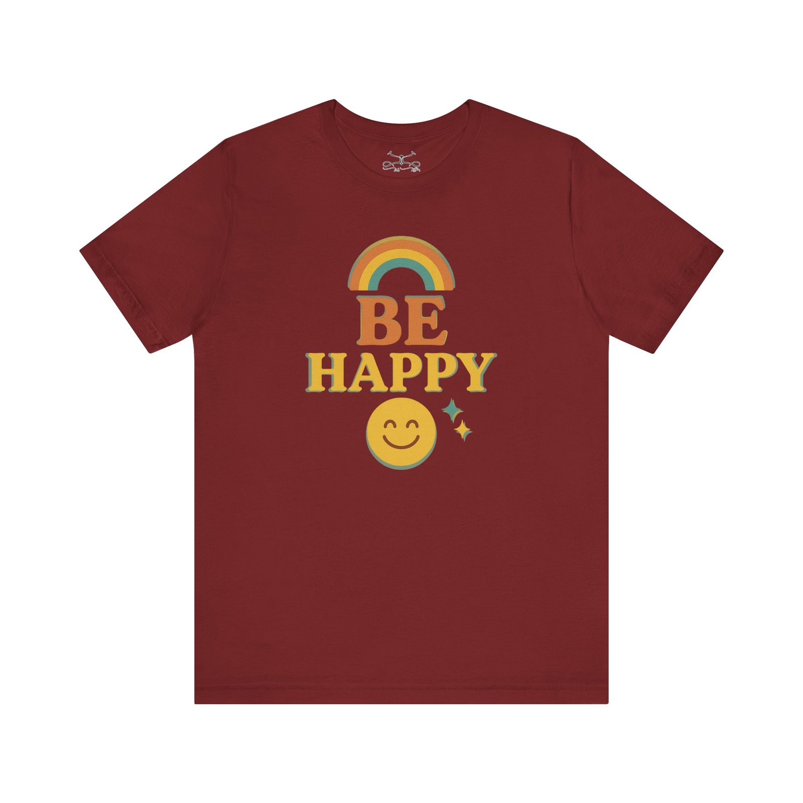 Be Happy Cotton Crew Tee - Image 5
