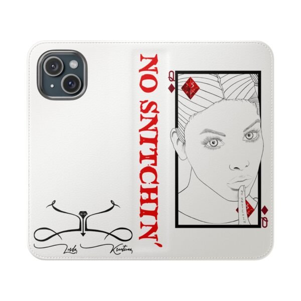 No Snitchin' Design - Flip Case - Image 41