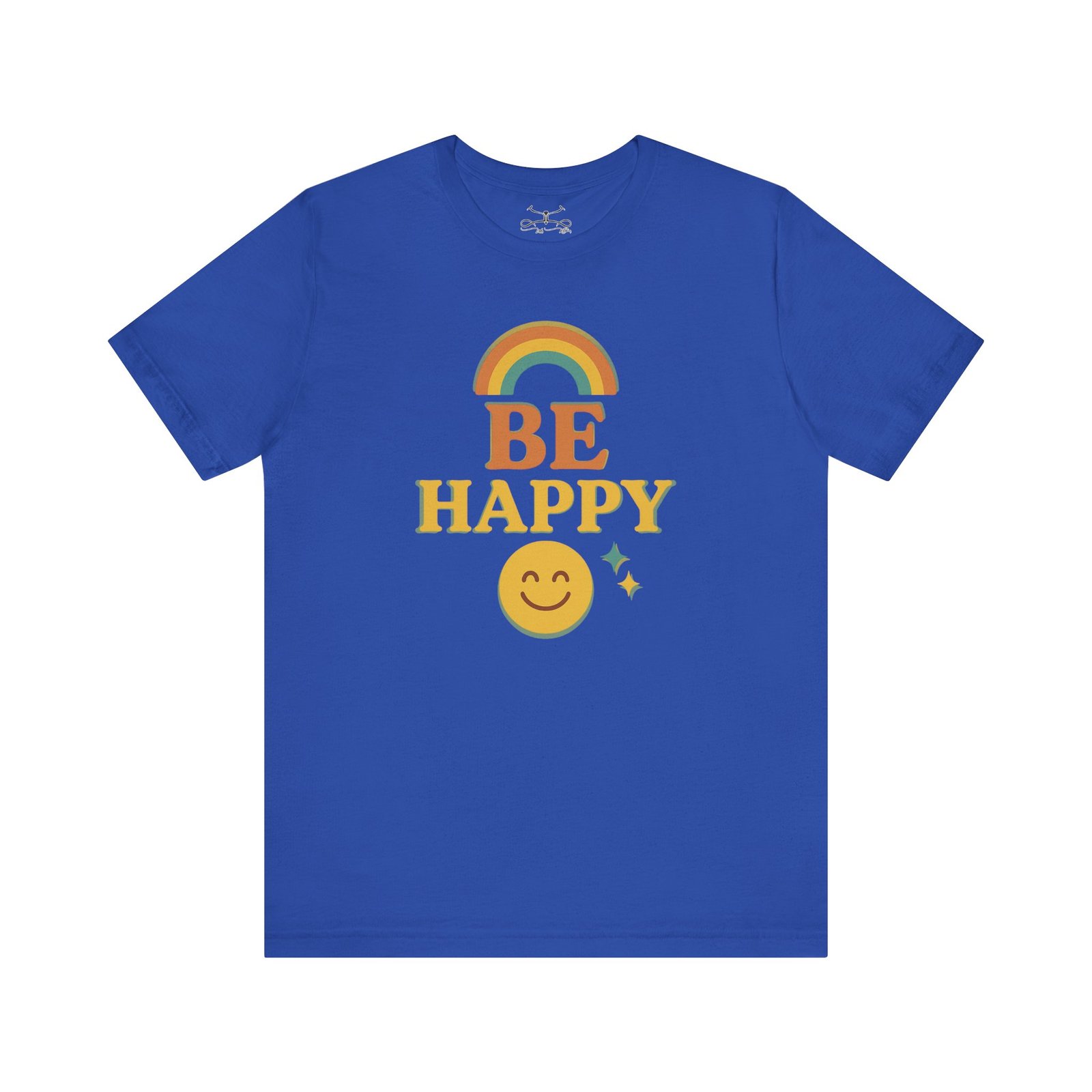Be Happy Cotton Crew Tee - Image 1