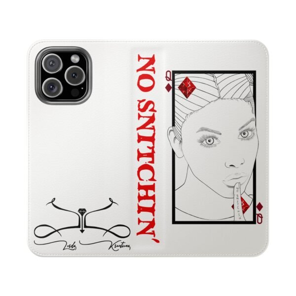 No Snitchin' Design - Flip Case - Image 37