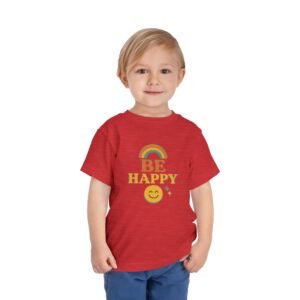 Be Happy Toddler Short Sleeve Tee - Image 35