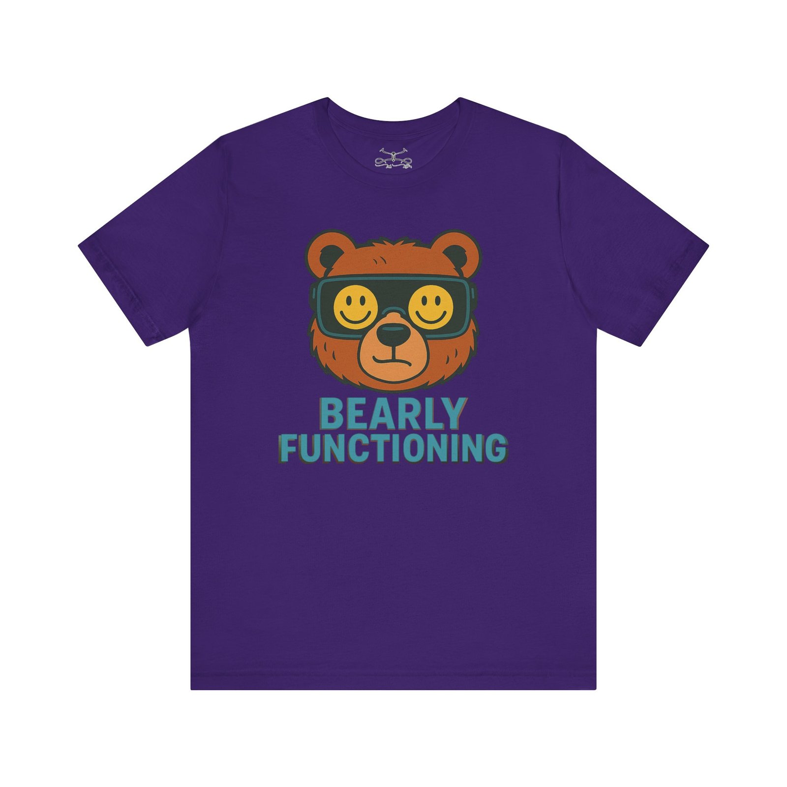 Bearly Fuctioning Cotton Crew Tee - Image 21