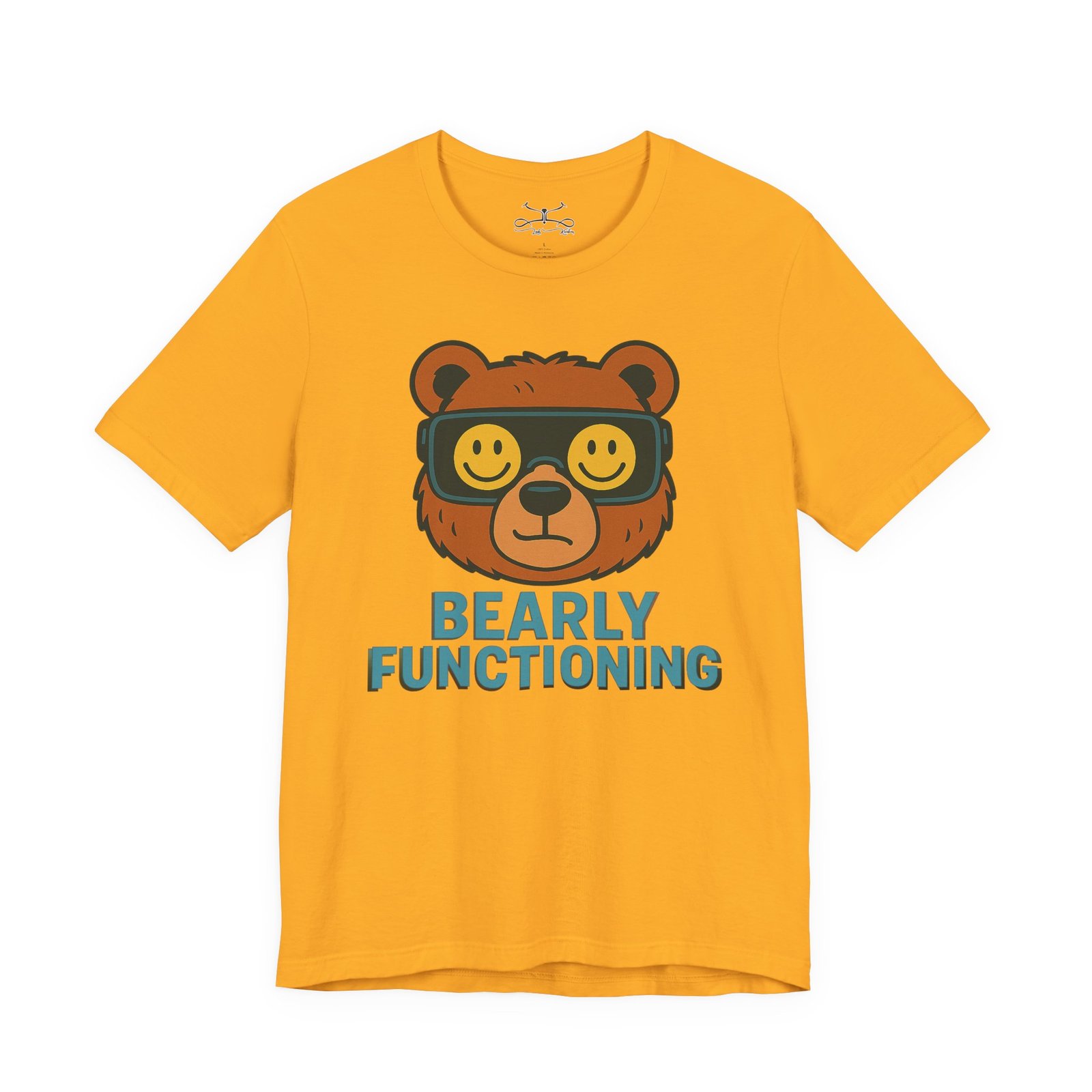 Bearly Fuctioning Cotton Crew Tee - Image 15