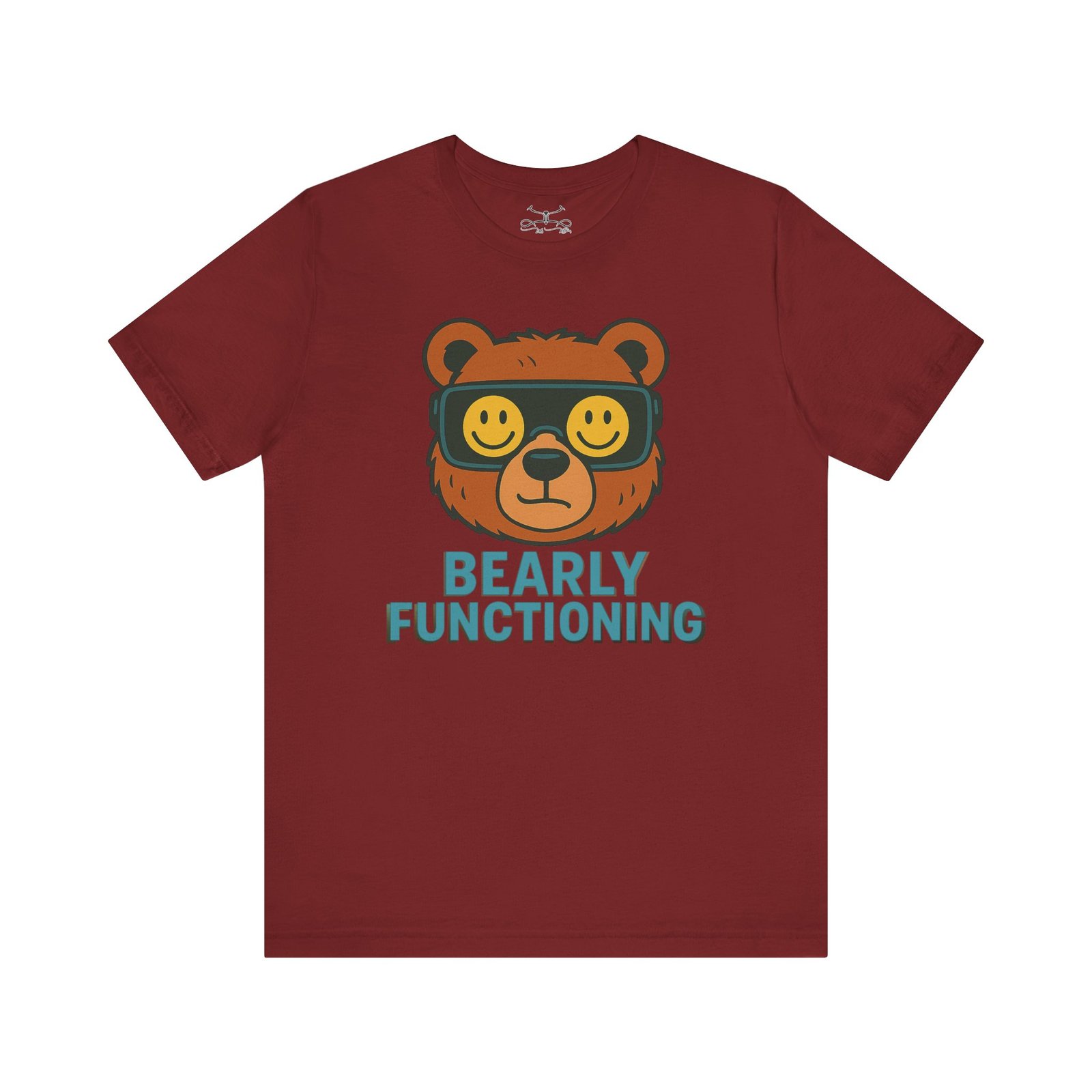 Bearly Fuctioning Cotton Crew Tee - Image 17