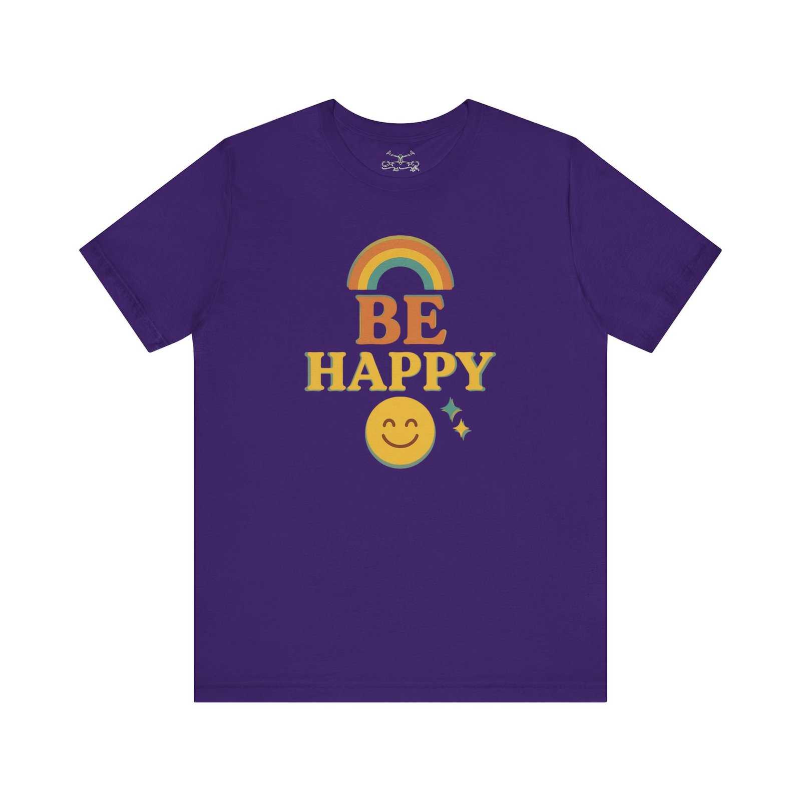 Be Happy Cotton Crew Tee - Image 9