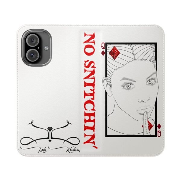 No Snitchin' Design - Flip Case - Image 25