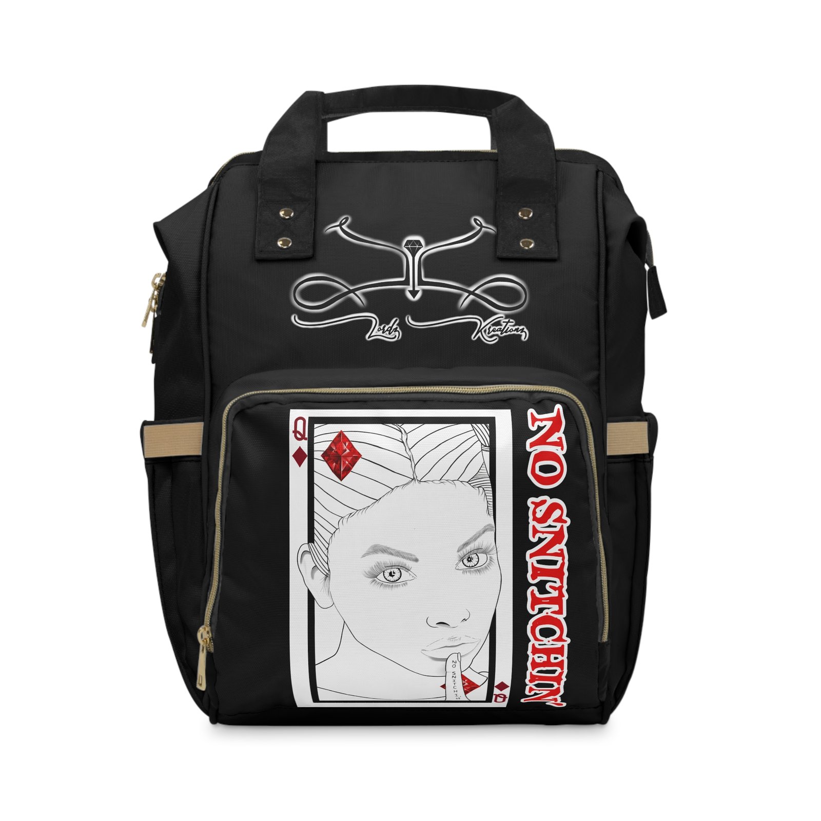 Speak No Evil Stylish Multifunctional Diaper Backpack for Parents - Image 1