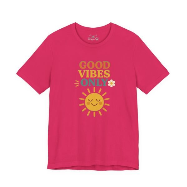 Good Vibes Only Cotton Crew Tee - Image 5