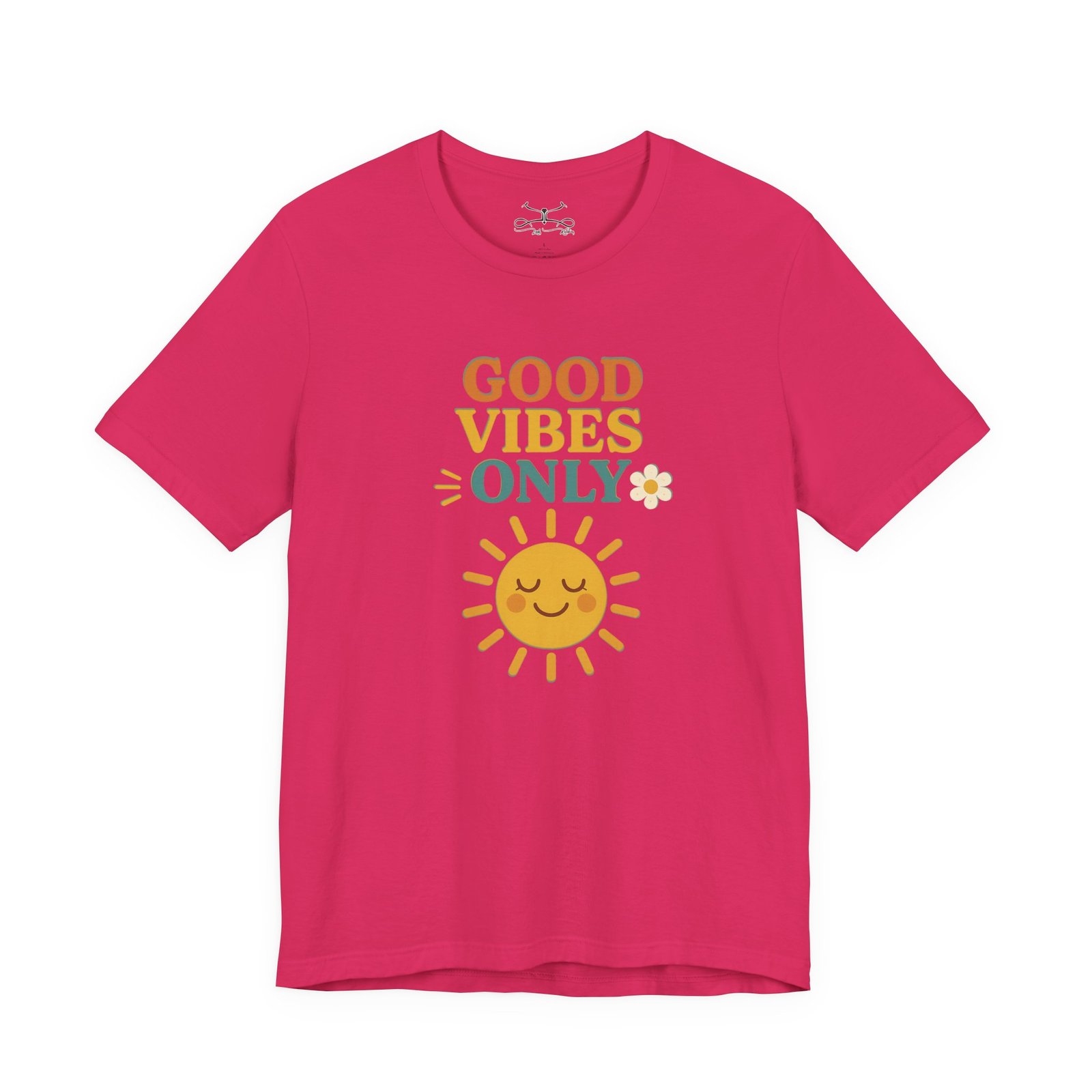 Good Vibes Only Cotton Crew Tee - Image 5