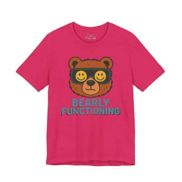 Bearly Fuctioning Cotton Crew Tee - Image 9