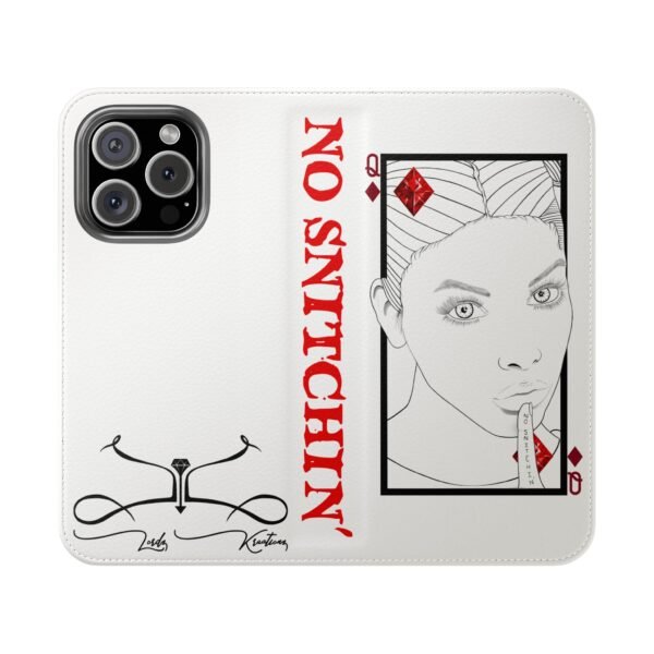 No Snitchin' Design - Flip Case - Image 29